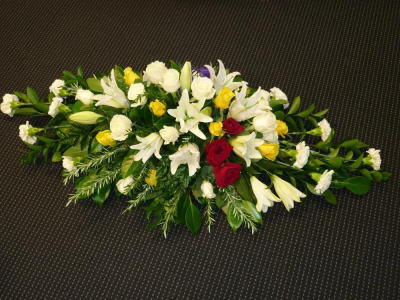 Casket Cover - made with flowers and colours of your choice